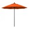 California Umbrella 9' Black Aluminum Market Patio Umbrella, Sunbrella Melon 194061335253 - alternate 1